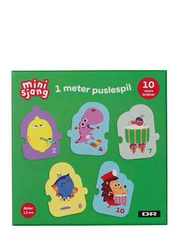 DR Dr Børste 1 Meter Puslespil, 10 Brikker - Multi/patterned - ONE SIZE