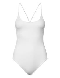 Weekday Open Back Swimsuit - White - XXL