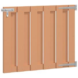 vidaXL Puutarhaportti 100 x 80 cm WPC ja alumiini Ruskea