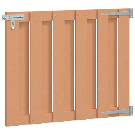 vidaXL Puutarhaportti 100 x 80 cm WPC ja alumiini Ruskea