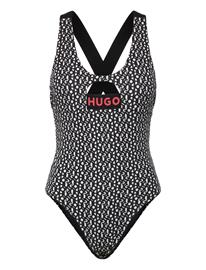HUGO Monogram Swimsuit - White - XL