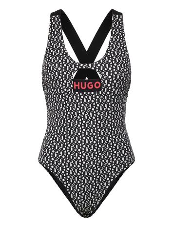 HUGO Monogram Swimsuit - White - XL