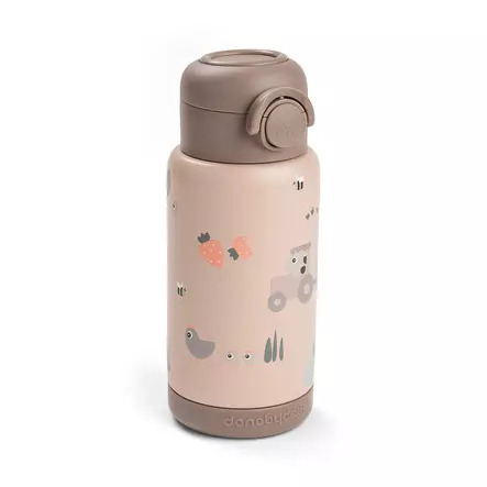 Done by Deer - Insulated straw bottle - Tiny farm Powder - 340 ml – kuva 3/7