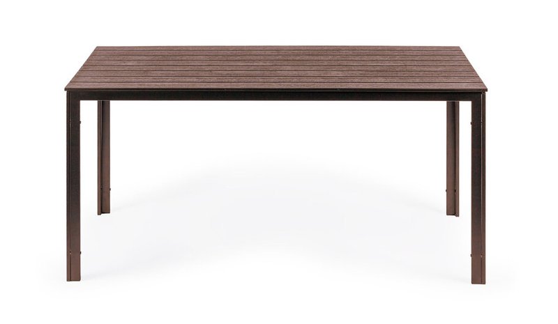 Puutarhapöytä 156 x 78 cm,- Ruskea