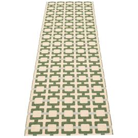 Pappelina Tom -matto 240 × 70 cm, leaf/cream/sage