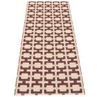 Pappelina TOM -matto 180 x 70 cm, bordoo/kerma/roosa