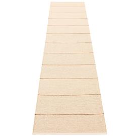 Pappelina Lea-matto 300 × 70 cm, beige/ruoste/vanilja