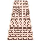Pappelina Tom -matto 240 x 70 cm, viininpunainen, kerma ja roosa