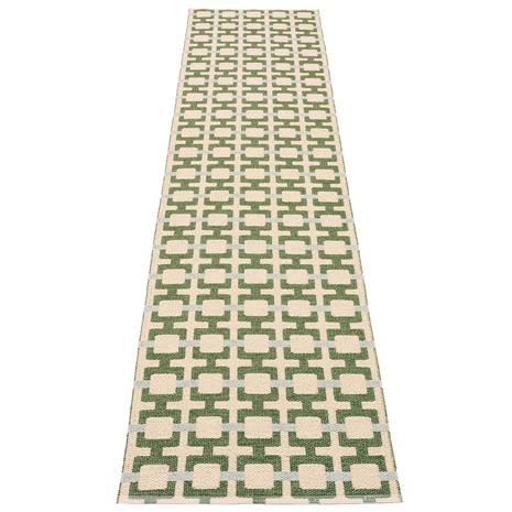Pappelina Tom -matto 300 x 70 cm, Leaf / Cream / Sage