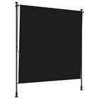 vidaXL Ulkorullaverho Musta 150 x 270 cm