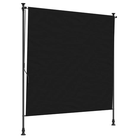 vidaXL Ulkorullaverho Musta 150 x 270 cm – kuva 1/3