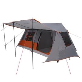 vidaXL Tunneliteltta Harmaa ja oranssi 400 x 278 x 182 cm