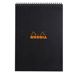 Rhodia NotePad wire black A4 squared