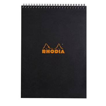Rhodia NotePad wire black A4 squared