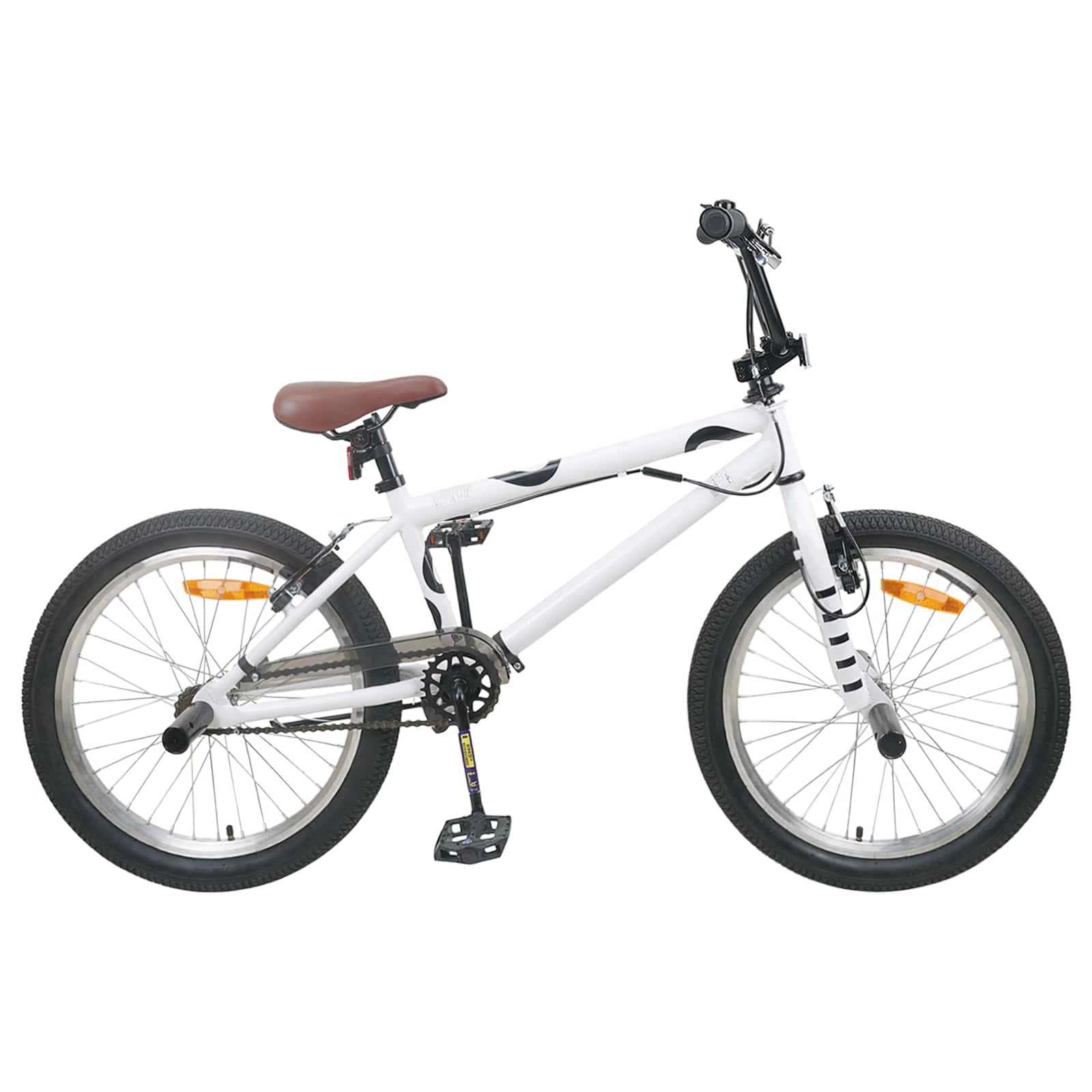 vidaXL BMX Pyörä 20 Tuumaa yli 9-vuotiaille valkoinen