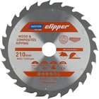 Norton-pyörösaha 210 mm x 30 mm x 24z puulle ja komposiiteille