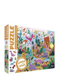 Auzou Puzzle 54 Pcs - Seek & Find - Dinosaurs - Multi/patterned - ONE SIZE