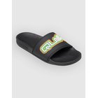 Quiksilver Rivi Wordmark Slide II Sandaalit black / rasta Miehet