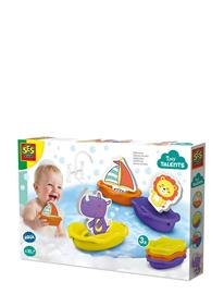 SES Creative Bath Time - Boats With Foam Animals - Multi/patterned - ONE SIZE