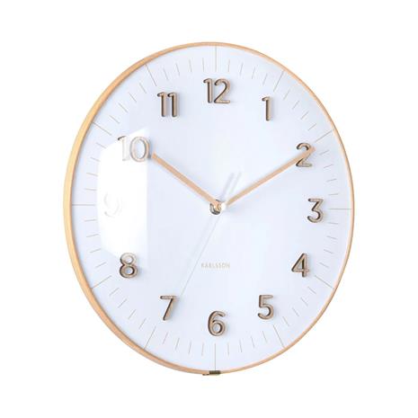 KARLSSON Wall Clock Esencia Dome White - White - Ø 30 CM