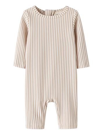 Lil'Atelier Nbnfondo Ls Uv Suit Lil - Beige - 104