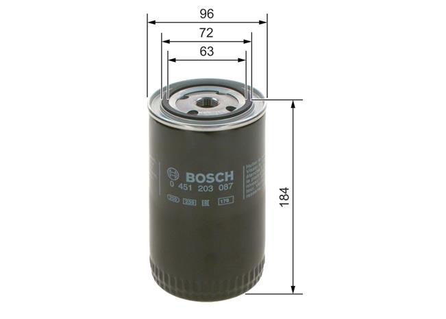 Bosch 0 451 203 087 Öljynsuodatin
