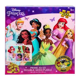 Prime3D Disney Princess 200p kaksipuolinen 3D-palapeli