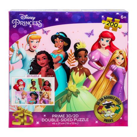 Prime3D Disney Princess 200p kaksipuolinen 3D-palapeli