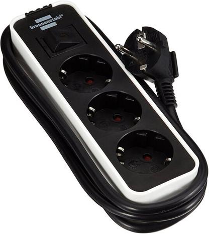 Brennenstuhl Ecolor Power Strip Socket 3-Way - 1.5 m
