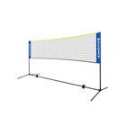 Sulkapalloverkko, tennismailaverkko, säädettävä korkeus, SONGMICS SYQ400, 400 x 103 x (90-155) cm, Sininen-Keltainen
