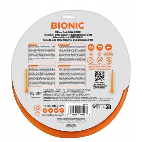 BIONIC Toss-N-Tug Ring ä˜22,7cm koiranlelu – kuva 2/2