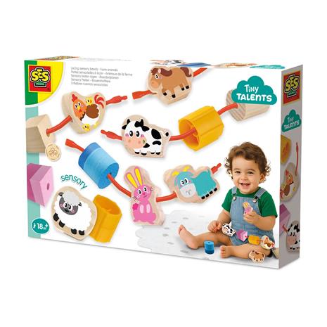 SES Creative Lacing Sensory Beads - Farm Animals - Multi/patterned - ONE SIZE