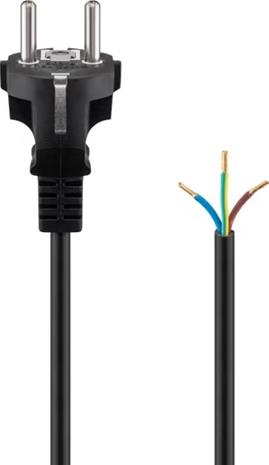 Pro Safety plug cord for assembly 2 m black – kuva 2/6