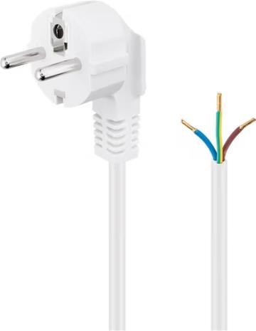 Pro Angle Power cable for confectionery 5 m white