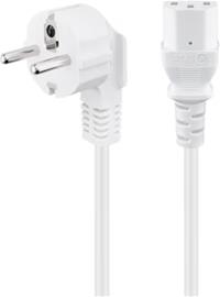 Pro Power cable C13 1x90° - Valkoinen - 1.5 m
