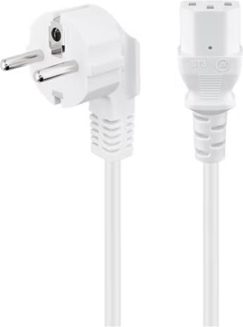 Pro Power cable C13 1x90° - Valkoinen - 1.5 m