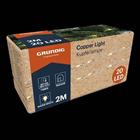 Grundig LED kuparilanka 2 m / valo silmukka kuparilanka 20 LED / sisätilojen koristeellinen valaistus