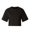 Urban Classics - Ladies Structured Jersey Cropped Tee - T-paita - Naiset - Musta