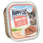 16x100g Minkas Duo Patä© siipikarja & lohi Happy Cat märkäruoka kissalle