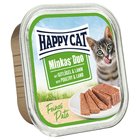 16x100g Minkas Duo Patä© siipikarja & lammas Happy Cat märkäruoka kissalle