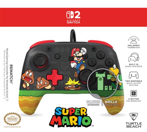 Turtle Beach Rematch Wired, Nintendo Switch 2 -peliohjain