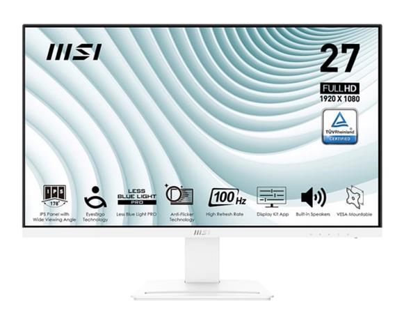 27" MSI PRO MP273AWDE - 1920x1080 (FHD) - 100Hz - IPS