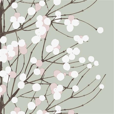 Marimekko Lumimarja servietti 33x33 cm 20-pakkaus Sage.