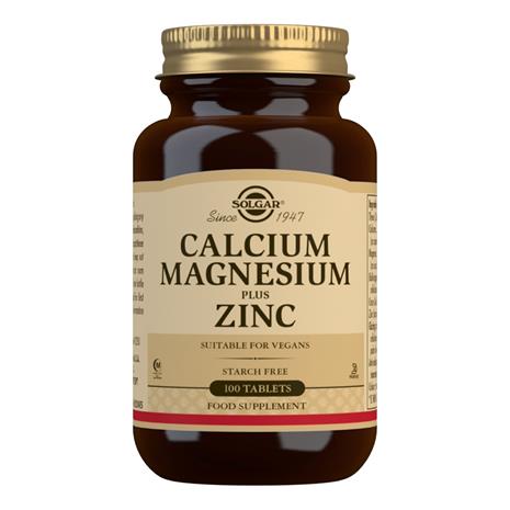 Solgar Kalsium-Magnesium-Sinkki 250 tabl, ravintolisä