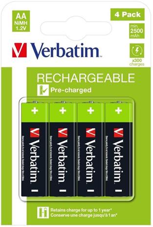 Verbatim â€“ Rechargable battery AA 4 PACK / HR6 (49517)