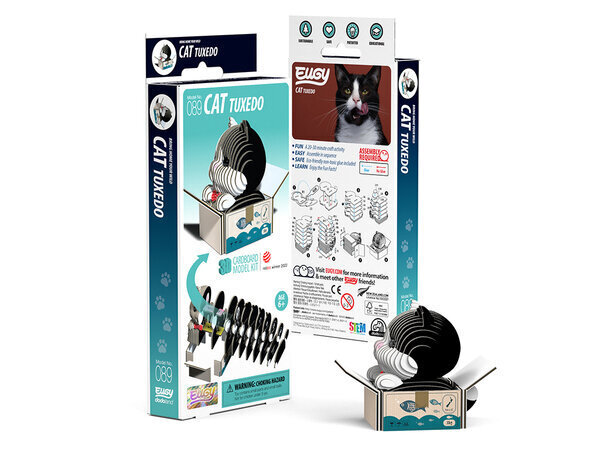 Eugy Cat - Tuxedo 3D palapeli – kuva 3/3