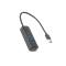 DELTACO USB-A hub, 5 Gbit/s, 4x USB-A, slim, black – kuva 3