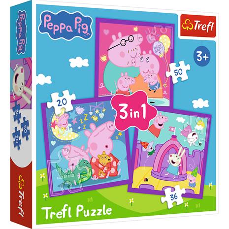 Trefl Pipsa Possu - Peppa Pig's habits 3-in-1 palapeli