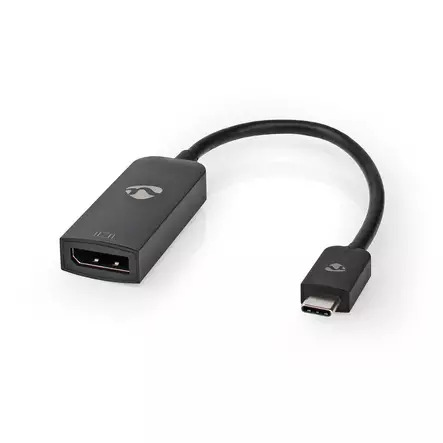 Nedis - video adapter - 24 pin USB-C to DisplayPort - 20 cm
