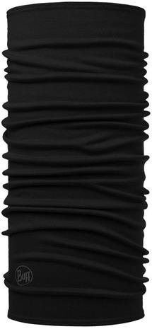 Buff Midweight Merino Wool Neck Warmer solid black, Urheiluasusteet